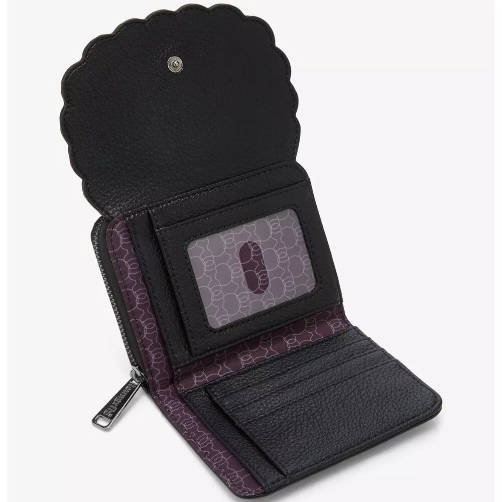 Loungefly Disney Minnie Mouse Pebble Textured Black Mini Backpack and Wallet NWT - Picture 9 of 10